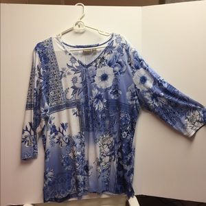Chico’s tunic, Chico Size 3, 3/4 sleeve